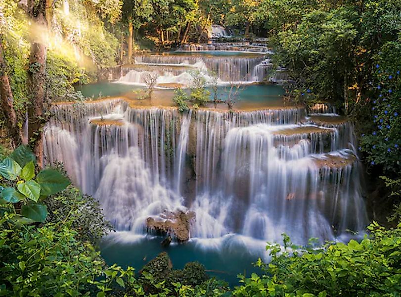 Papermoon Fototapete »Huay Mae Khamin Waterfall« glatt günstig online kaufen
