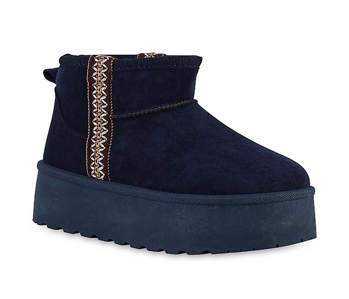 VAN HILL 841343 Winterstiefelette Damen Warm Gefütterte Winter Boots Bequem günstig online kaufen