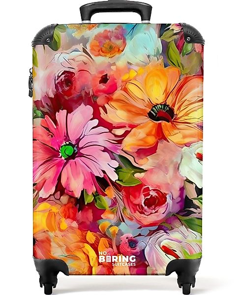 NoBoringSuitcases.com© Hartschalen-Trolley Blumen - Farbenfroh - günstig online kaufen