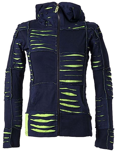 Vishes Kurzjacke Patchwork Jacke mit Cutwork günstig online kaufen