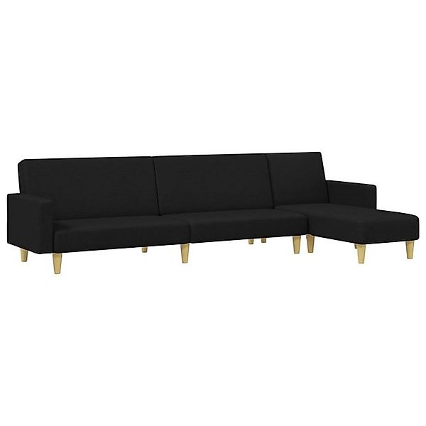 vidaXL Sofa 2-tlg. Sofagarnitur Schwarz Stoff günstig online kaufen