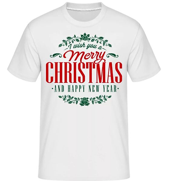 Merry Christmas Label · Shirtinator Männer T-Shirt günstig online kaufen