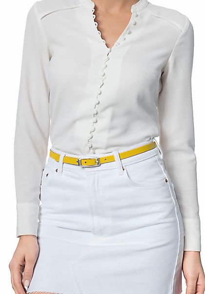 BERND GÖTZ Ledergürtel mit rechteckiger Dornschließe günstig online kaufen