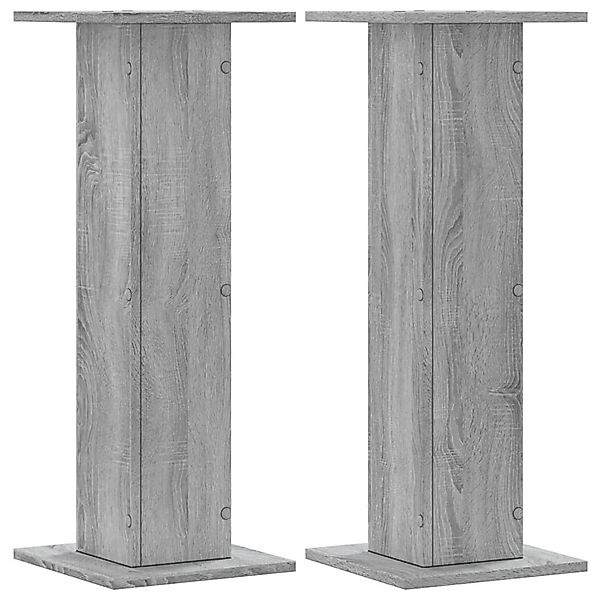 vidaXL Blumenständer Pflanzenständer 2 Stk. Grau günstig online kaufen