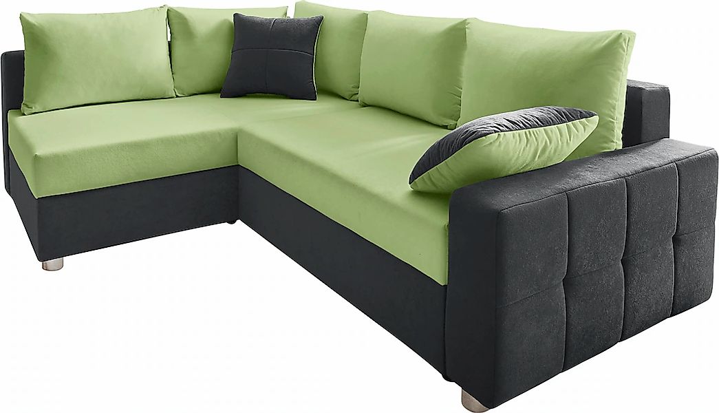 COLLECTION AB Ecksofa »Parma L-Form«, mit Bettfunktion und Federkern günstig online kaufen
