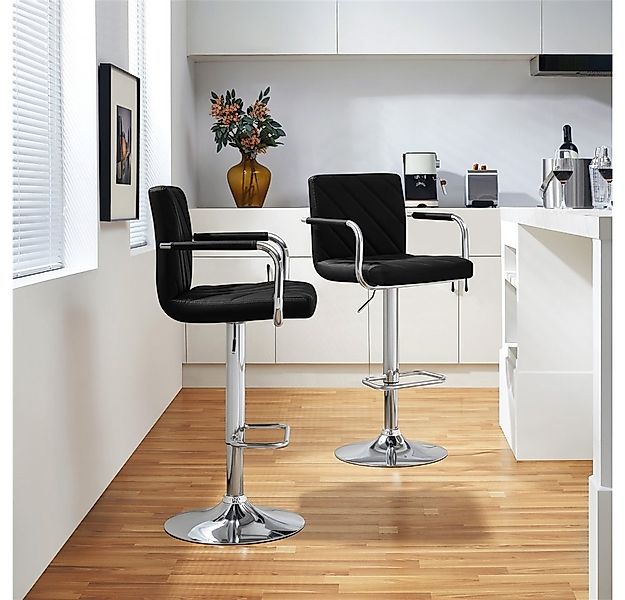 Yaheetech Barhocker 2/4-er Set (4 St), Höhenverstellbarer Barstuhl mit Arml günstig online kaufen