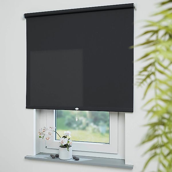 Liedeco Springrollo "Uni" Lichtschutz Perlreflex-beschichtet mit Bohren/ohn günstig online kaufen