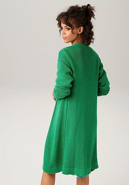 Aniston CASUAL Strickjacke, im trendigem Netzstrickmuster günstig online kaufen