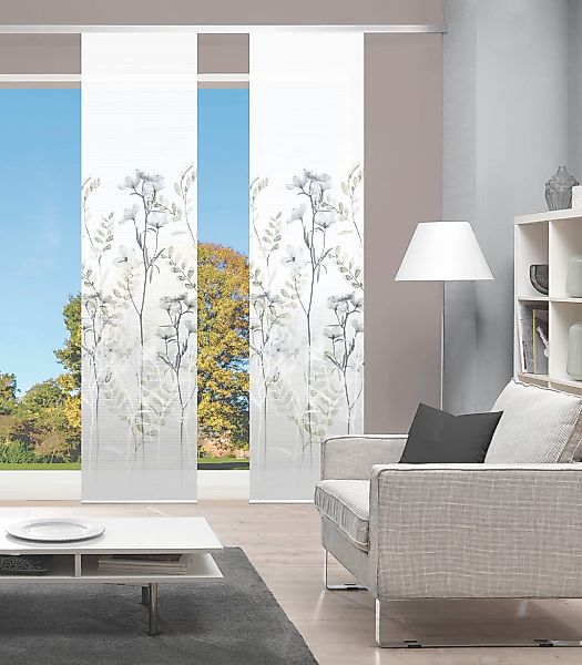 Vision S Schiebegardine "HELVIN 2er SET" Paneelwagen 2 Stk. tlg. Schiebevor günstig online kaufen