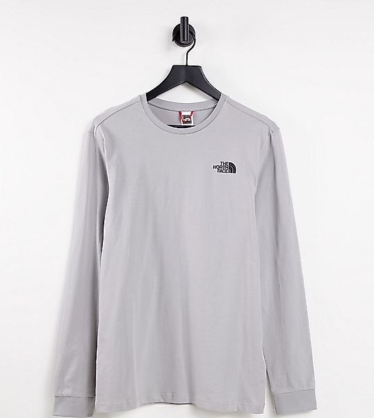 The North Face – Simple Dome – Langärmliges Shirt in Dunkelgrau, exklusiv b günstig online kaufen