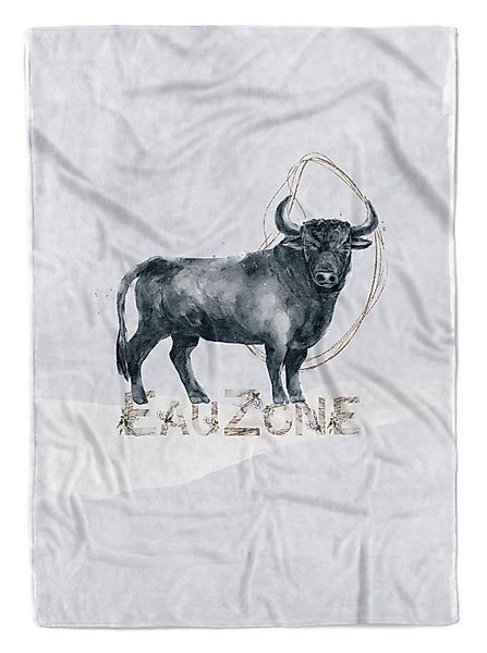 Sinus Art Handtücher Handtuch Strandhandtuch Saunatuch Kuscheldecke Stier W günstig online kaufen