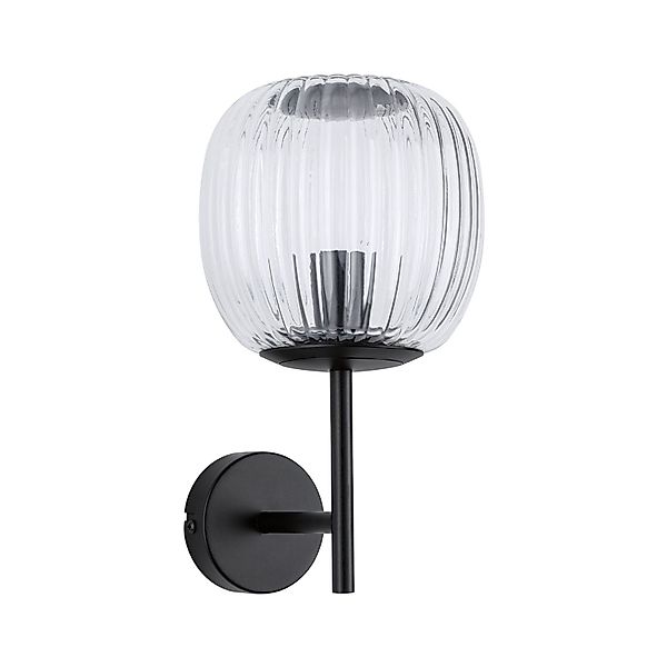 Paulmann Wandleuchte »Ruya IP44 E14 230V max. 20W Glas, Schwarz matt«, 1 fl günstig online kaufen