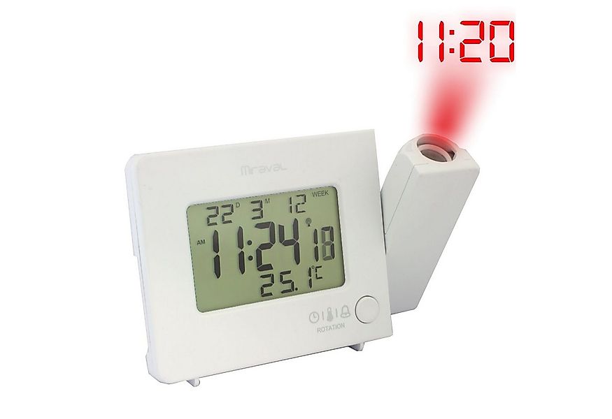 Miraval Funkwecker Miraval Funk-Projektionswecker Funkwecker USB 2 Alarme T günstig online kaufen