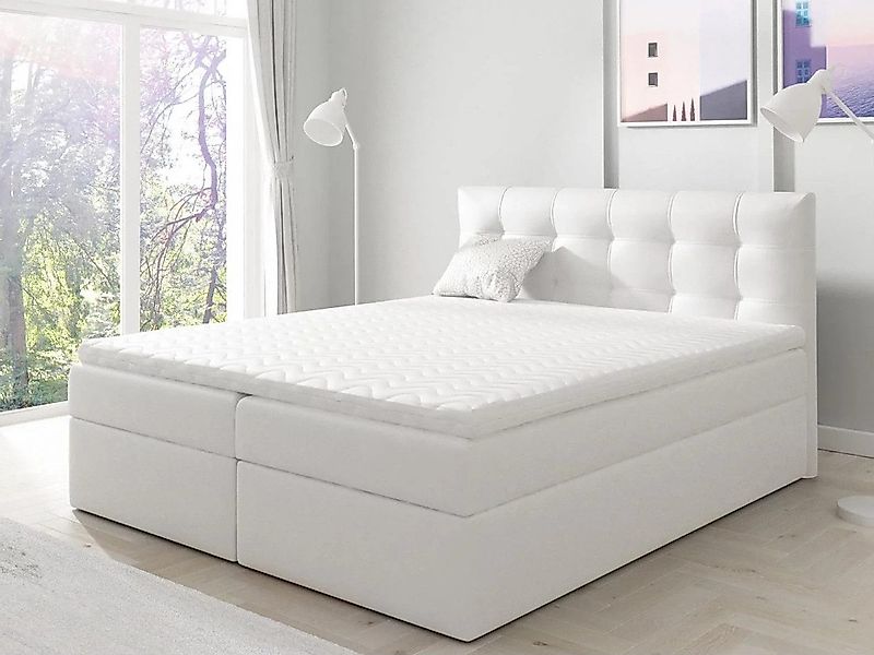 Beautysofa Boxspringbett TOPIQ mit Bettkasten (Bett günstig online kaufen