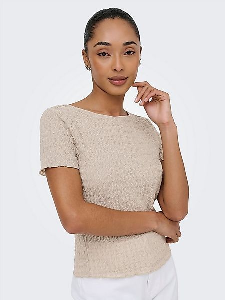 ONLY Kurzarmshirt ONLILSE S/S TOP STRUCTURE JRS NOOS Kunstfaser, regular fi günstig online kaufen
