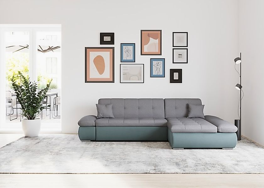 DOMO collection Ecksofa »Moric, L-Form, XXL-Sofa - Breite 300cm«, wahlweise günstig online kaufen