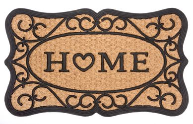 HANSE Home Fußmatte "Gummi-Kokos Heart Home Ornament, Türmatte" rechteckig günstig online kaufen