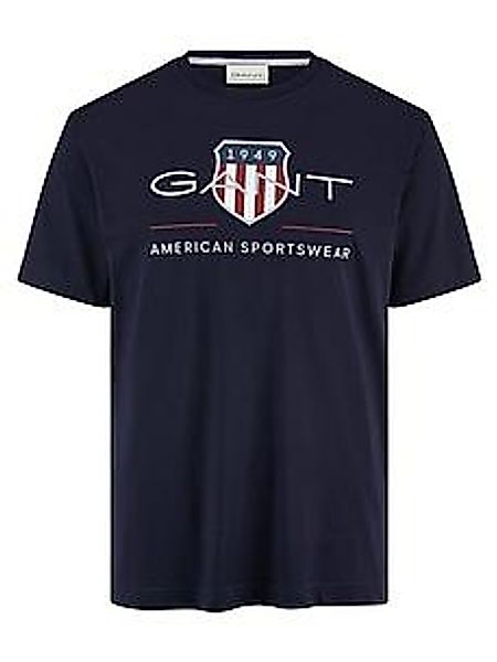 Rundhals-Shirt GANT blau günstig online kaufen