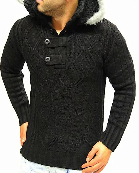JEEL Kapuzenstrickjacke Herren Strickjacke Jacke Sweater Cardigan günstig online kaufen