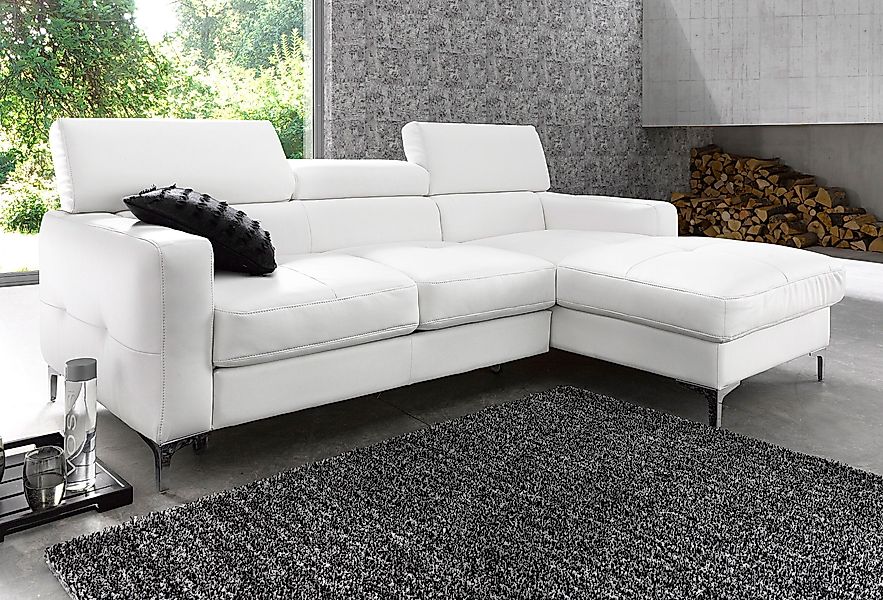 COTTA Ecksofa Sammy L-Form, mit Kopfteilverstellung, günstig online kaufen