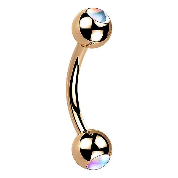 Taffstyle Piercing-Set Augenbrauenpiercing Banane schillernden Kristall günstig online kaufen
