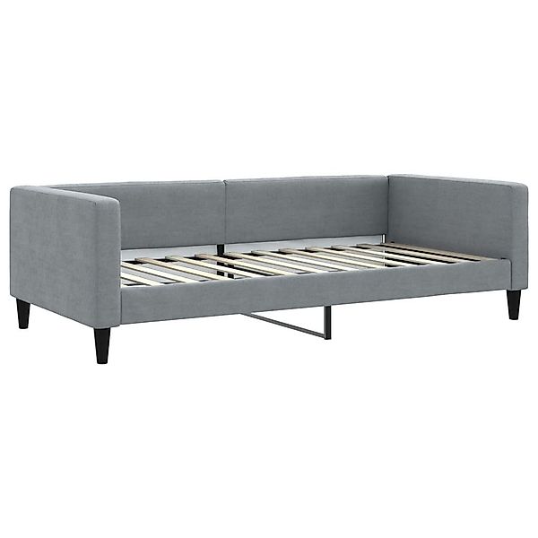 furnicato Bett Tagesbett Hellgrau 100x200 cm günstig online kaufen