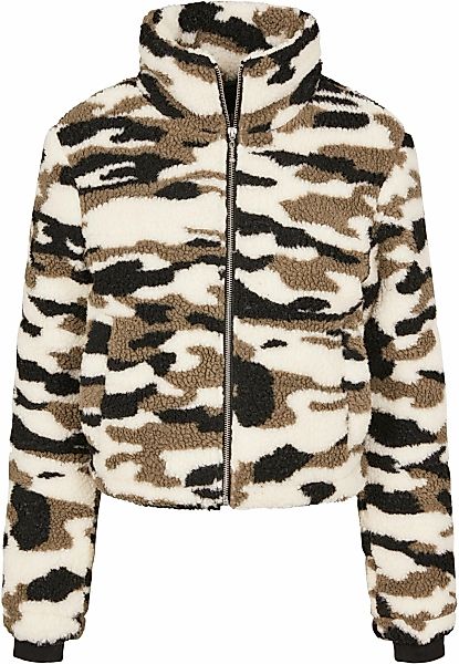 URBAN CLASSICS Winterjacke "Urban Classics Damen Ladies Camo Sherpa Jacket" günstig online kaufen