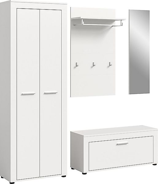 INOSIGN Garderoben-Set Aosta, (Set, 4-St), Aosta, Höhe 191 cm, 4-tlg. Garde günstig online kaufen