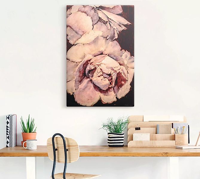 Artland Leinwandbild »Pfingsrose III«, Blumen, (1 St.) günstig online kaufen