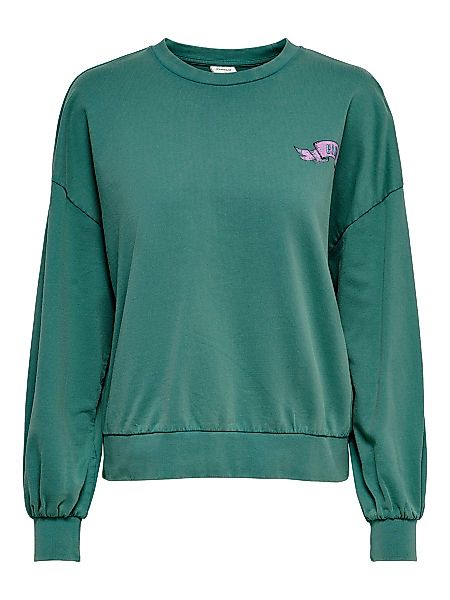 ONLY Leoprint- Sweatshirt Damen Grün günstig online kaufen