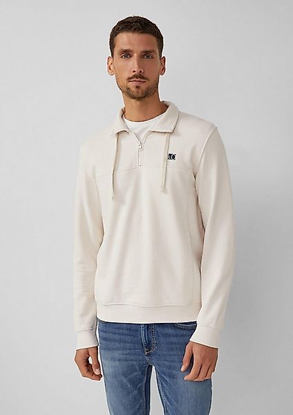 s.Oliver Sweatshirt Sweatshirt Sweatshirt mit Eingrifftaschen und Label-Pat günstig online kaufen