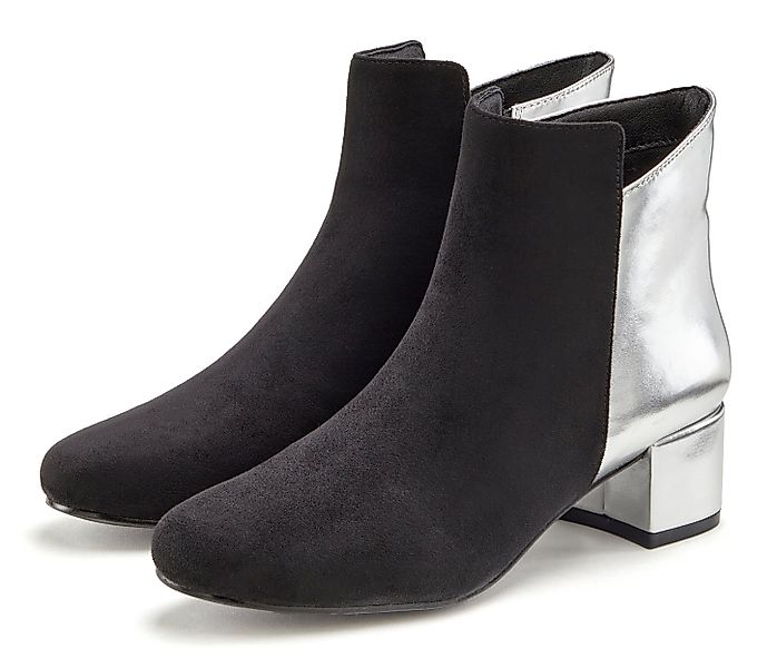 LASCANA Stiefelette mit komfortablem Blockabsatz, Stiefel, günstig online kaufen