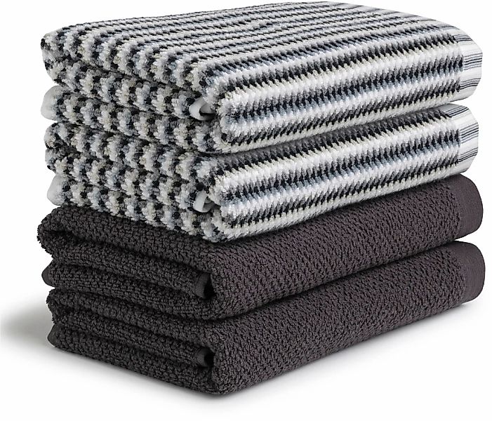 Möve Handtuch Set "Bliss Handtuch Set" Set 4 Stk. Walkfrottier Perlstruktur günstig online kaufen
