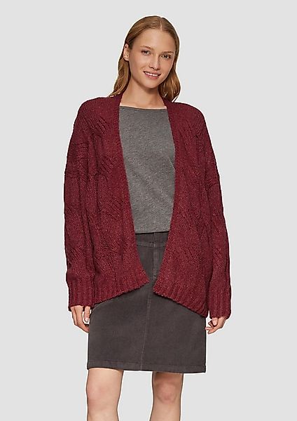 s.Oliver Cardigan Strickjacke Strickjacke mit Zopfmuster im Relaxed Fit günstig online kaufen