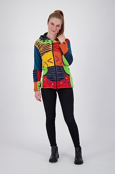 DEPROC Active Fleecejacke Patchwork Multicolor NUNAVUT günstig online kaufen
