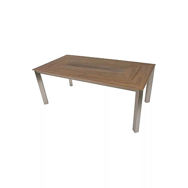 Gartentisch mit Platte in Teak-Optik GARDA-120, B/H/T: ca. 192/75/100 cm günstig online kaufen