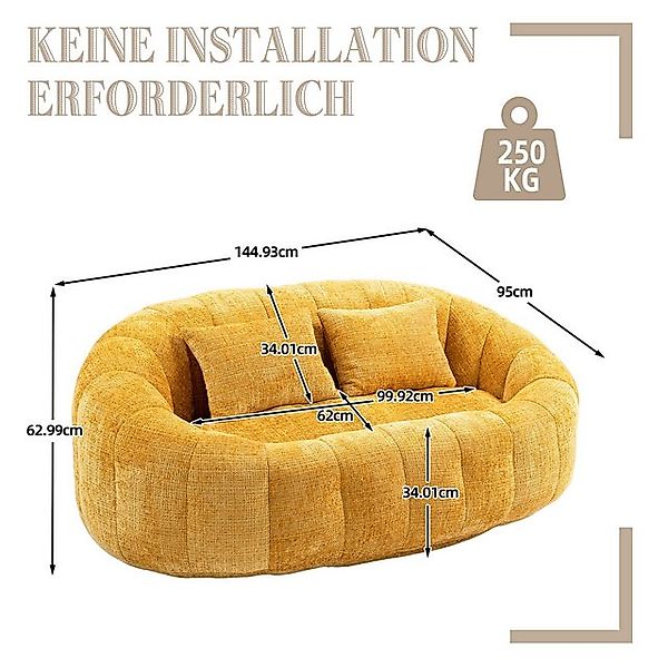 Celya Sofa Bean Bag Sofa Lazy Chair – Langer Rücken,Lazy Sofa,Bequemer Loun günstig online kaufen