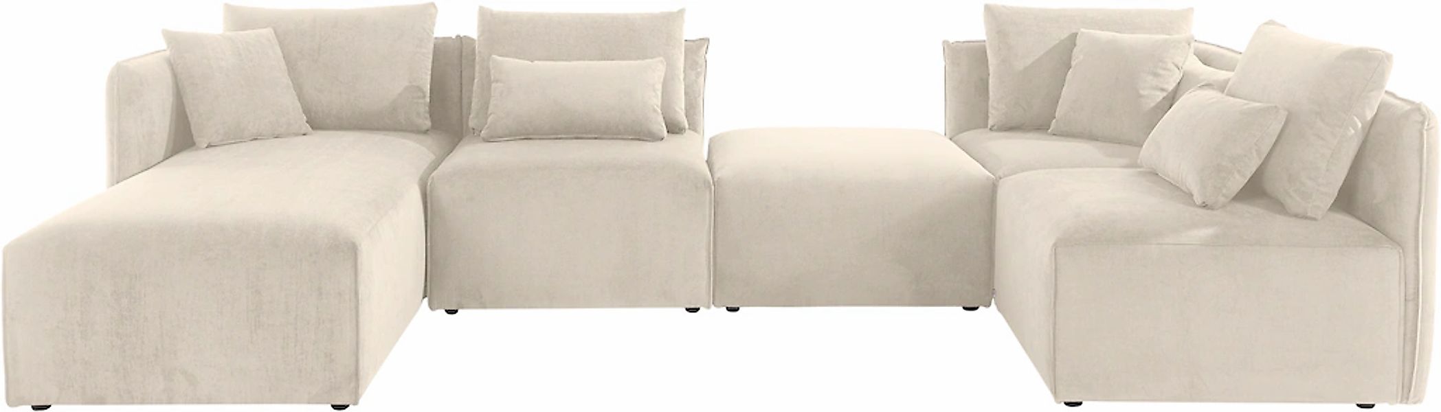 OTTO home Wohnlandschaft "Nöre U-Form" 5 Teile, in vielen Bezugsqualitäten günstig online kaufen