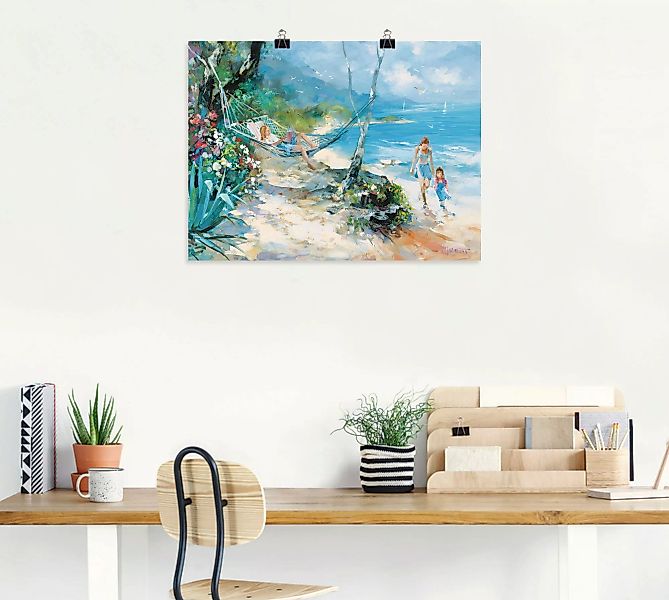 Artland Wandbild "Gelassenheit", Strand, (1 St.), als Leinwandbild, Poster günstig online kaufen
