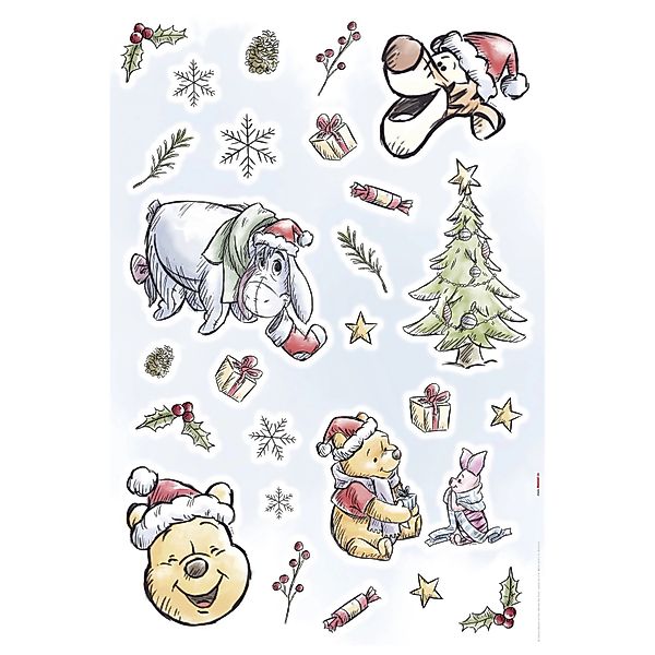 Komar Wandtattoo "Winnie the Pooh Christmas - Größe 50 x 70 cm", selbstkleb günstig online kaufen