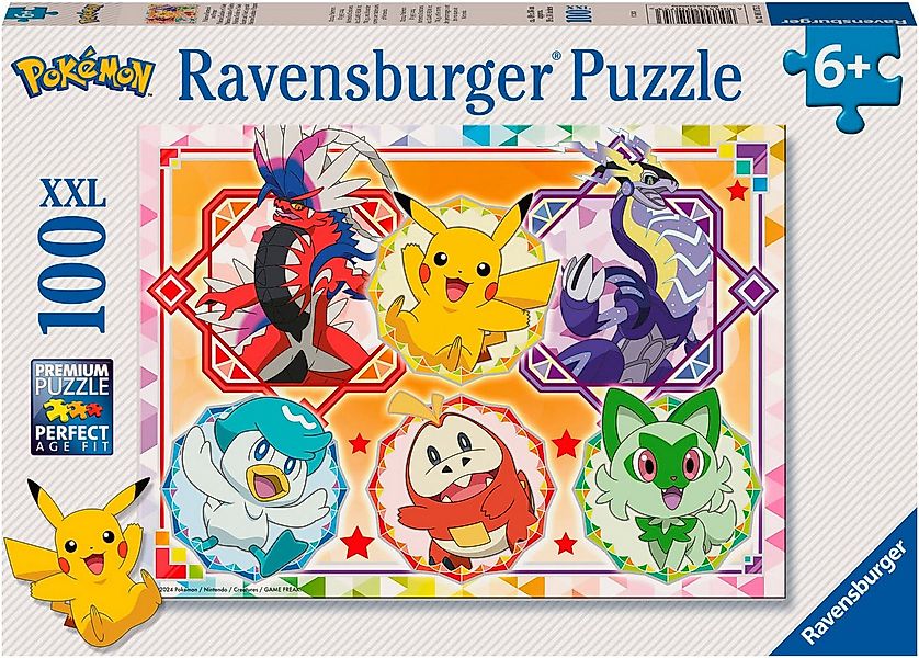 Ravensburger Puzzle Pokémon Karmesin und Purpur, 100 Puzzleteile, 100 XXL-T günstig online kaufen