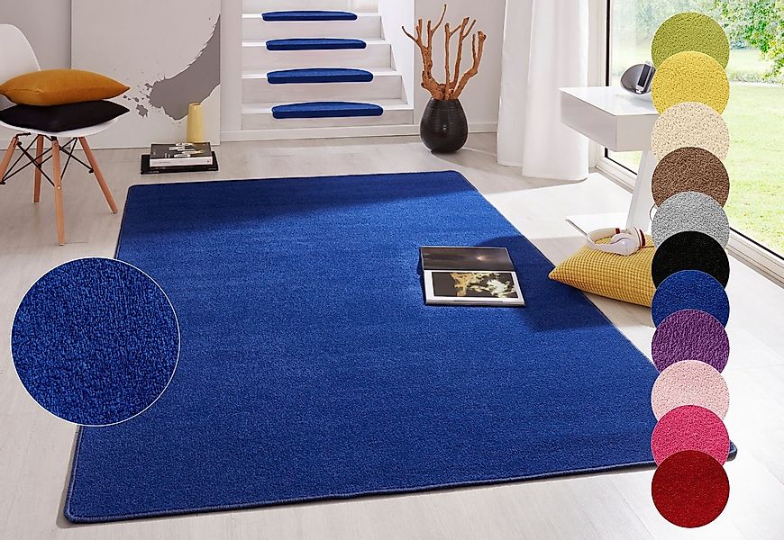 HANSE Home Teppich Fancy, rechteckig, Höhe: 7 mm, Kurzflor, Läufer, uni, ge günstig online kaufen