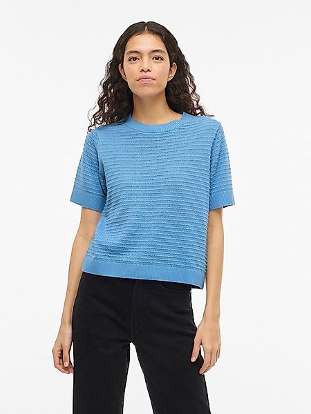 Vila Kurzarmpullover VILOLLO O-NECK S/S DETAIL KNIT TOP- NOOS günstig online kaufen