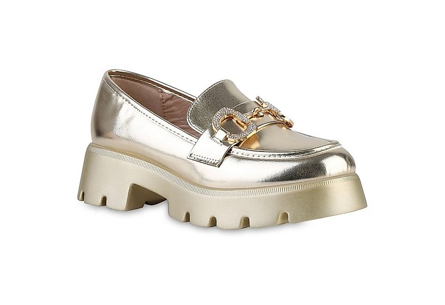 VAN HILL 841545 Outdoorschuh Damen Plateauschuhe Halbschuhe Slippers Strass günstig online kaufen