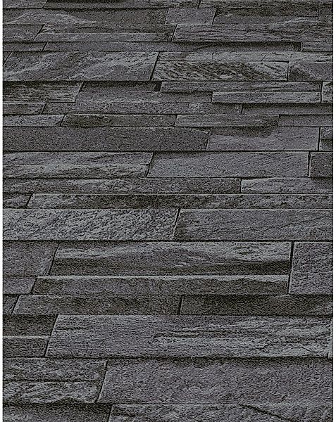 Erismann Vliestapete Erismann Vliestapete 02363-40 Stein schwarz 10,05 günstig online kaufen