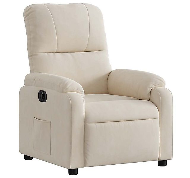 vidaXL Sessel Relaxsessel Elektrisch Beige Mikrofasergewebe (1-St) günstig online kaufen