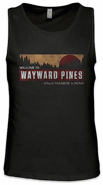 Urban Backwoods Tanktop Wayward Welcome Ärmelloses T-Shirt Logo Schild Stad günstig online kaufen