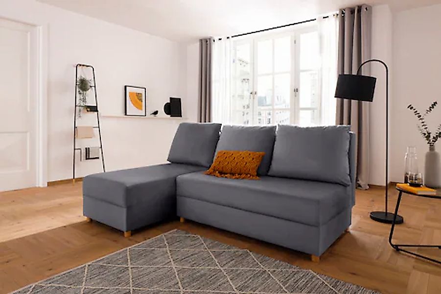 INOSIGN Ecksofa "Mick L-Form", Longchair links/rechts montierbar, wahlweise günstig online kaufen