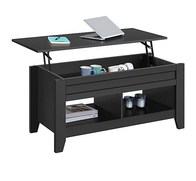 Yaheetech Couchtisch, Kaffeetisch Sofatisch mit Höhenverstellbarer Platte günstig online kaufen