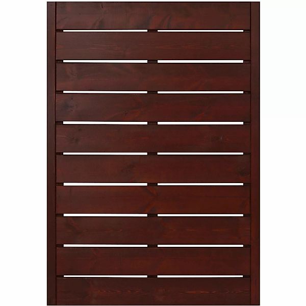 Sichtschutzzaunelement Faro Braun lackiert 130 cm x 90 cm günstig online kaufen